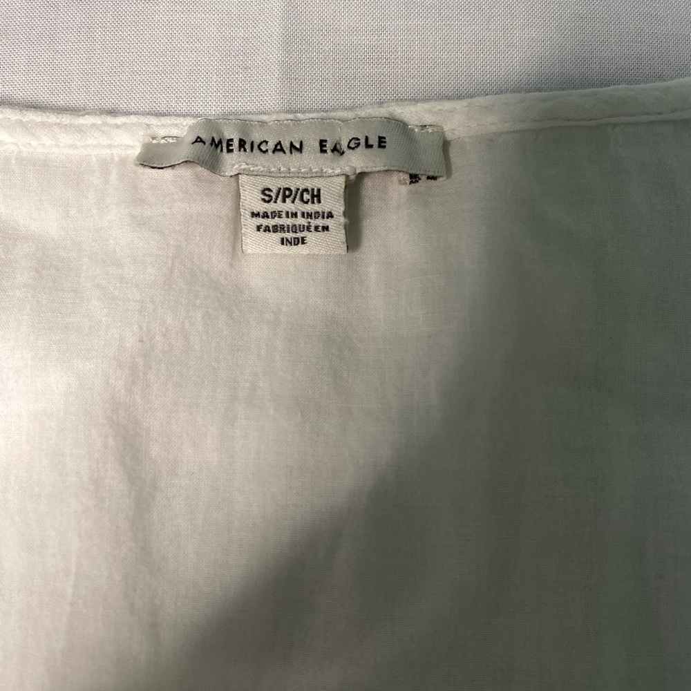 American Eagle Outfitters White Blouse - Picture 3 of 6
